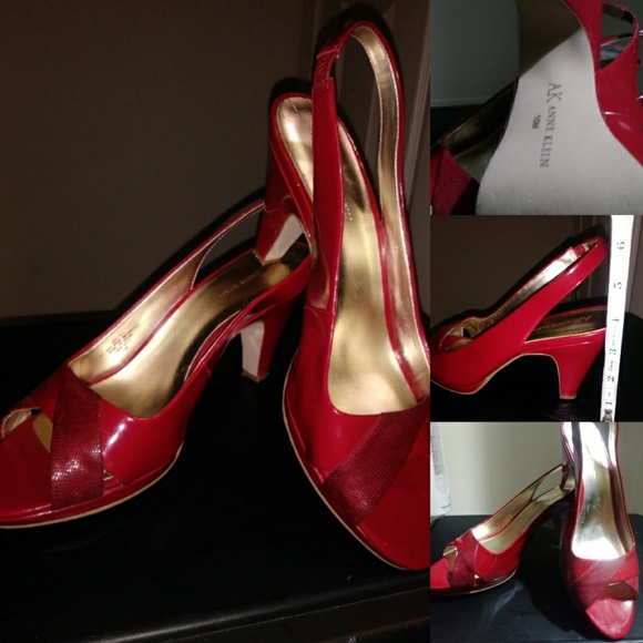 anne klein red pumps